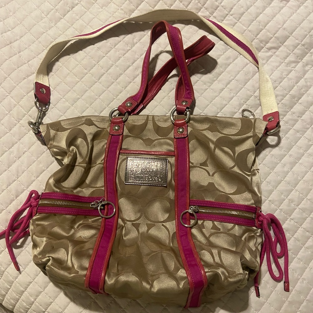 Coach poppy large bag